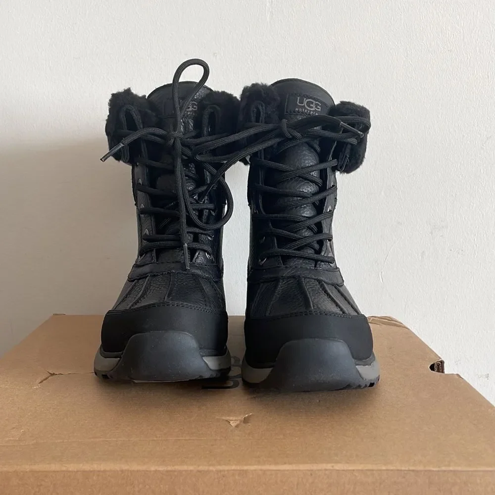 UGG Adirondack III Boot Black USA Women Size 6/UK 4/EU37(MSRP$250)